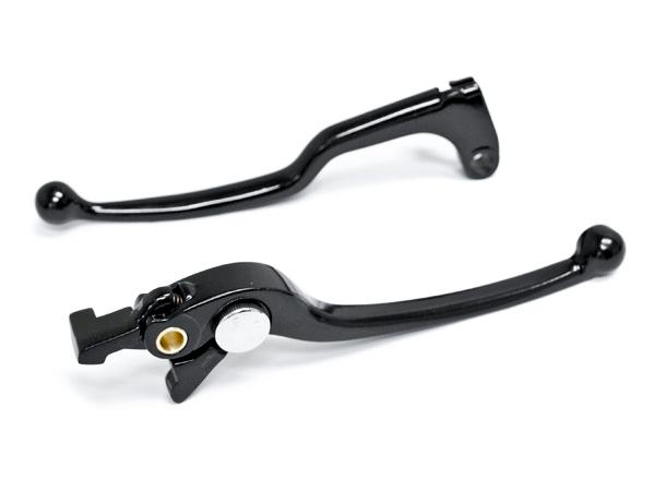 Brake + clutch hand lever black replacement set for 2006-2010 yamaha yzf r6s