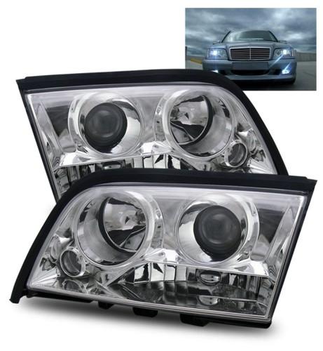 94-00 mercedes benz w202 c220/c230/c280/c36/c43 projector headlights (4 pins)