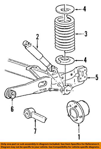 Ford oem 3f2z-18125-aa rear shock absorber/shock absorber