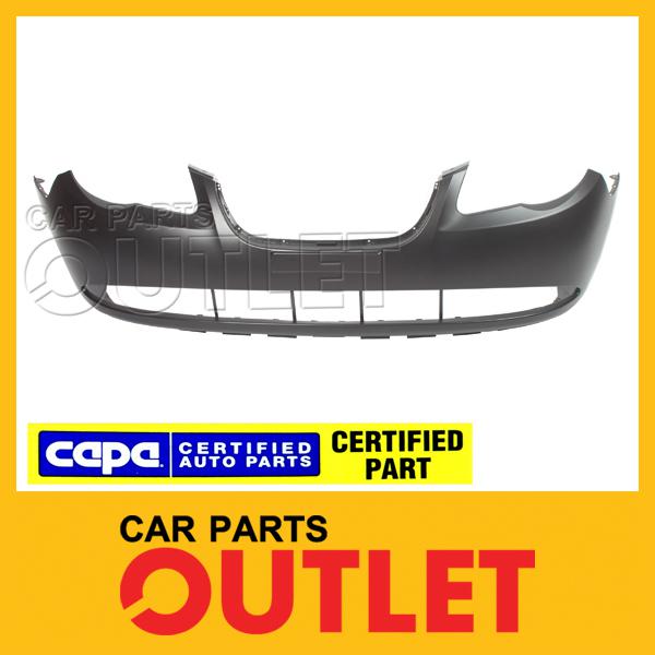 Front bumper hy1000167c primed capa fits 07-10 hyundai elantra sedan 865112h000