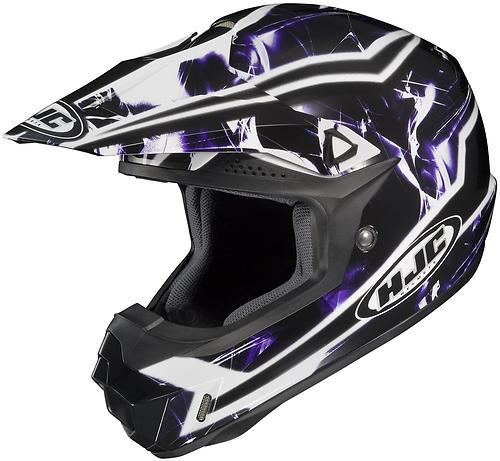 New hjc cl-x6 hydron offroad/motocross adult helmet,mc-11/purple/white/black,xl