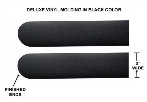 Black 2" wide body side moldings,trim molding.........#32503