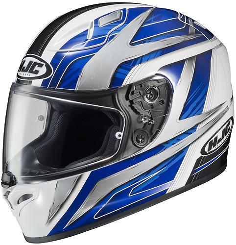 New hjc fg-17 ace full-face adult helmet, mc-2/blue/gray/white, xl