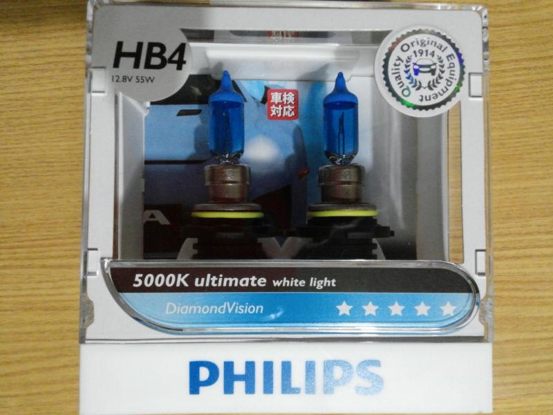 New ver. philips hb4 9006 5000k diamond vision ultimate white light 9006dvs2