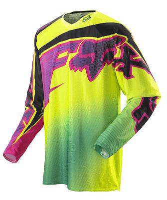 New 2014 fox racing mens guys 360 flight motocross mx jersey yellow green black