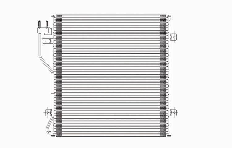 Replacement ac condenser parallel flow type 2002-2007 jeep liberty 55037465ac