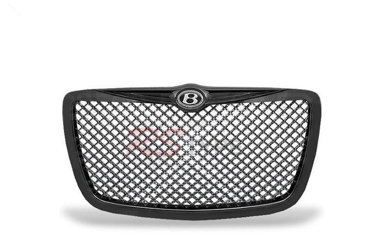 2005-2010 chrysler 300 / 300c abs custom front mesh grill  black (chrysler)