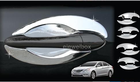 Chrome door bowl molding guard trim c-310 for 2010 - 2013 hyundai yf sonata