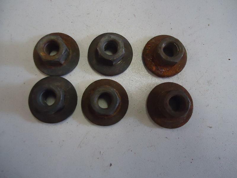 1978-1988 monte carlo,el camino,malibu  set of 6 nuts for front seat tracks