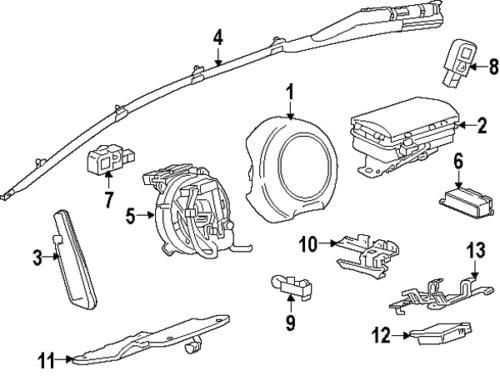 Chevrolet 13502340 genuine oem factory original front sensor