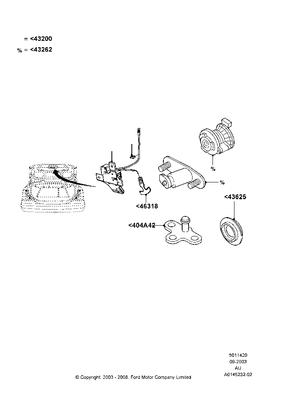 6s4z7443262a cylinder assy lock 06 07 focus