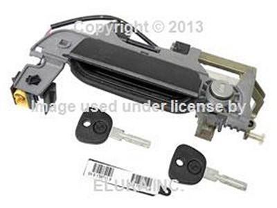 Bmw genuine outside door handle assembly with key black front left z3