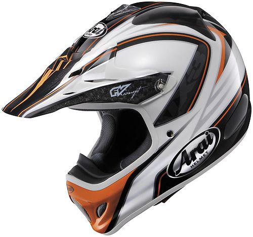 Arai vx-pro 3 graphics motorcycle helmet edge orange medium