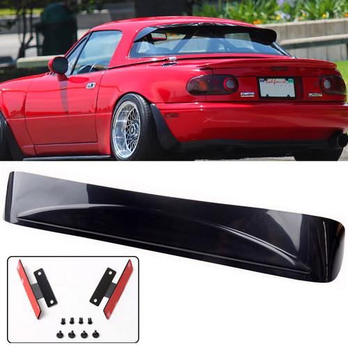 1990-1997 miata mx5 rear window visor roof spoiler wing hardtop abs