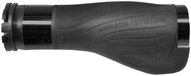 Avon grips boss performance grips - rubber - black anodized  abp-86