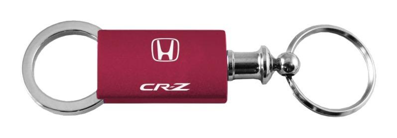 Honda crz burgundy valet metal key chain ring tag key fob logo lanyard