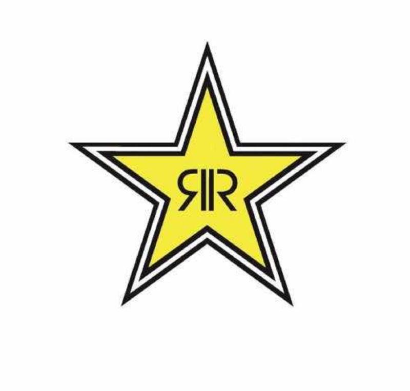 Fx rockstar energy logo star sticker graphic for suzuki dirt bikes  motorcycles