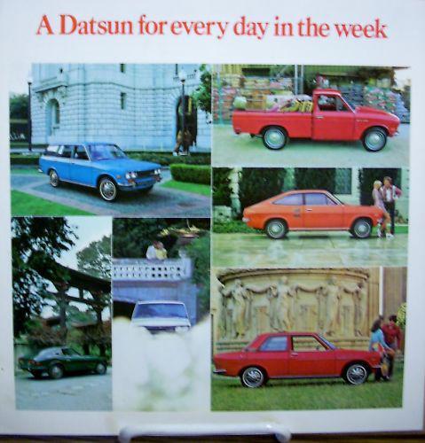 1972 72 datsun full line w/ 240z sales brochure