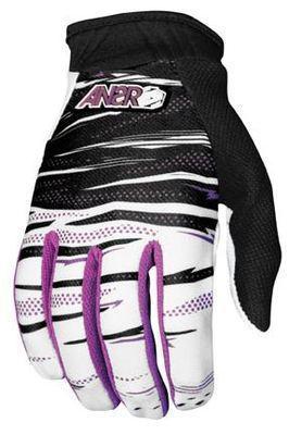 Answer racing haze gloves, size large, black purple, motocross / atv gloves 