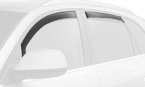 Weathertech front & rear window deflectors honda odyssey, dark smoke - chipped -