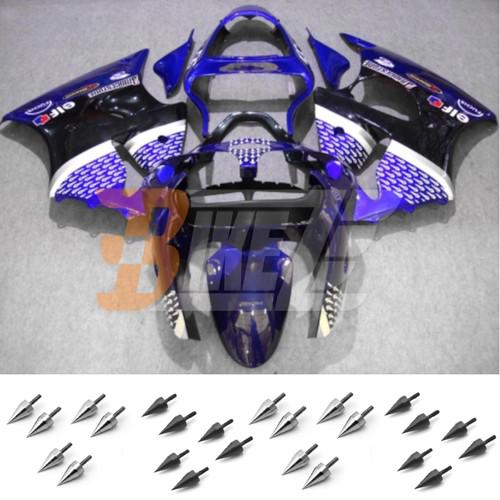 Free bolt kit! body frame fairing kit for kawasaki ninja zx6r 2000 2001 2002 ad