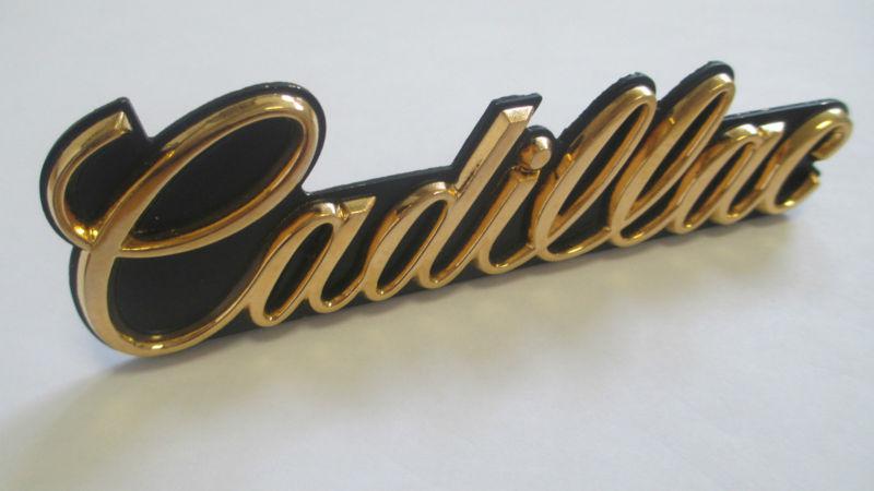 New gm nos, 1980 -1991 cadillac gold grille emblem, new old stock deville, etc