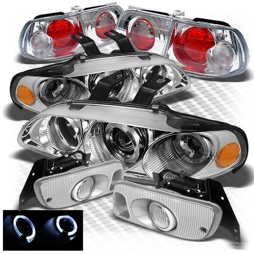 92-95 civic 3dr projector headlights + altezza style tail lights + fog lights