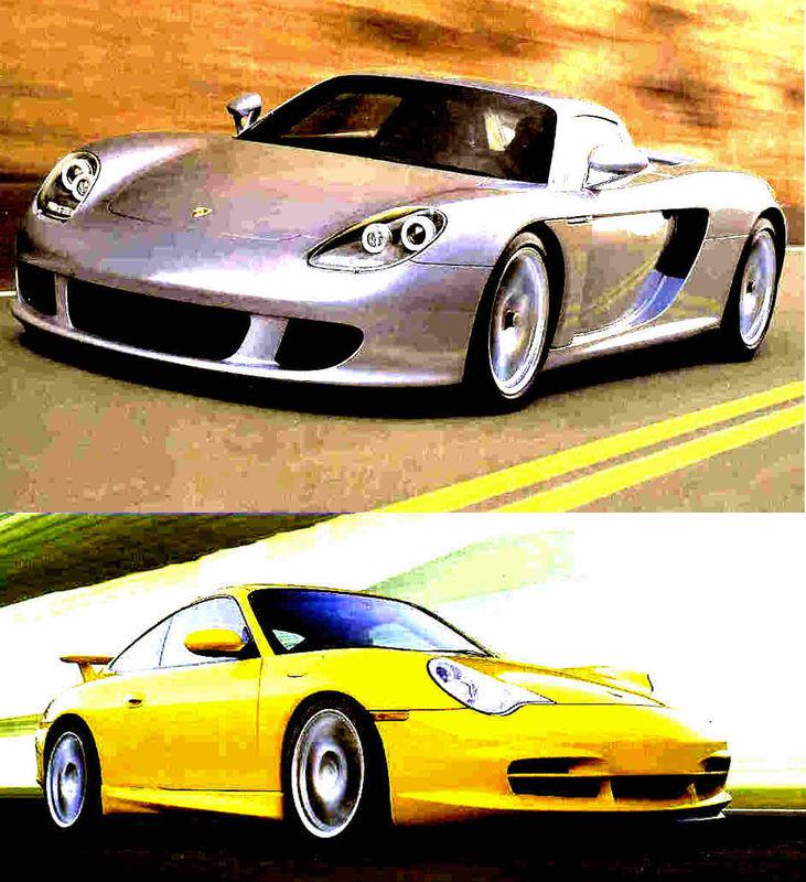 2004 porsche brochure -boxster-911 cabrio targa-911 carrera 4s-911 turbo-gt3-gt2