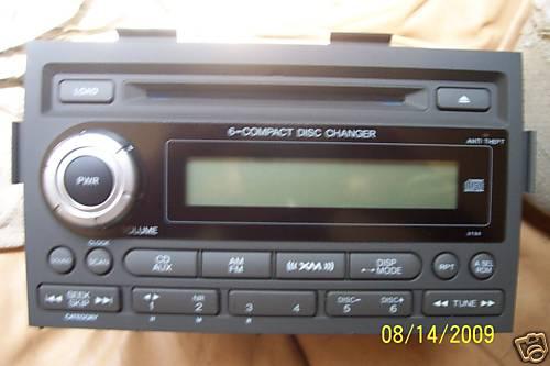 07- honda - ridgeline - radio 6 disc in dash xm ready