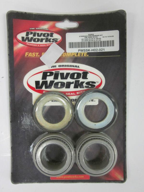 Pivot works honda steering stem bearing kit crf450r, cr125r, cr250r