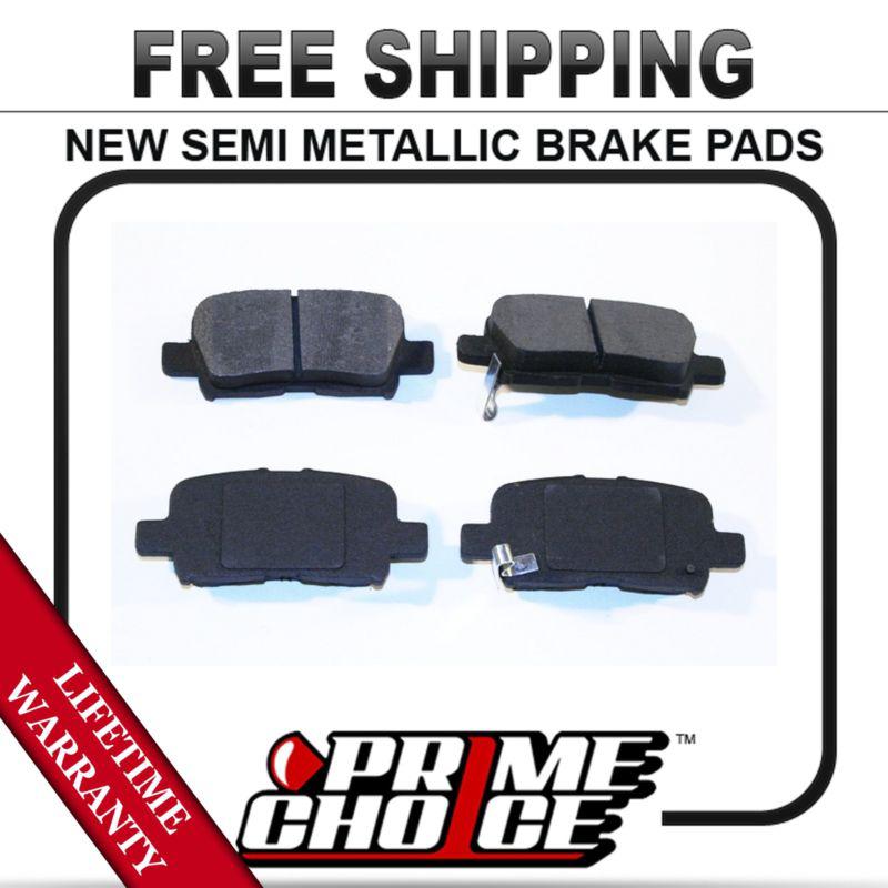 Rear semi metallic disc brake pad kit full set with lifetime warranty