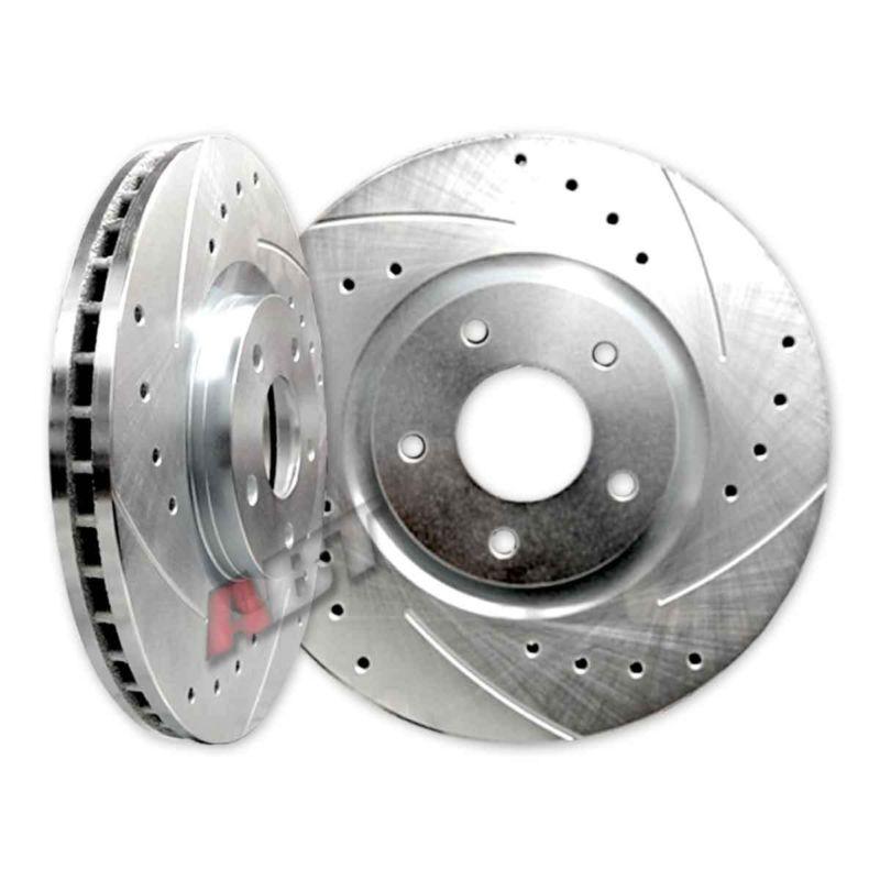 Abt drilled & slotted disc brake rotors [2 pcs. front set] ss 62082