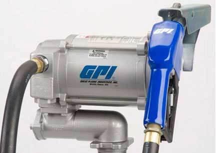 Gpi m-3220-al 230v ac electric vane pump for fuel w/ auto. nozzle-20 gpm/76 lpm