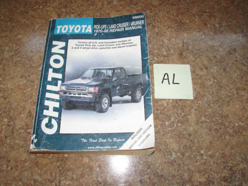 1970-1988 chilton toyota hilux truck 4runner surf land cruiser repair manual 