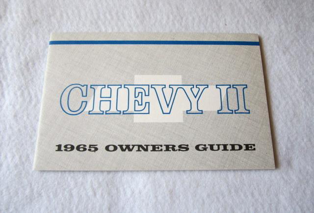 1965 chevy ii chevrolet gm owners manual