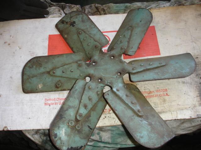 2-71, 3-71, 4-71 detroit gm diesel, 18" 6 blade suction "fan"