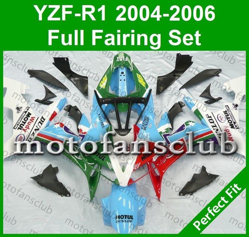 Fit yamaha yzf r1 04 05 06 yzfr1 2004 2005 2006 fairing bodywork plastics #01 c