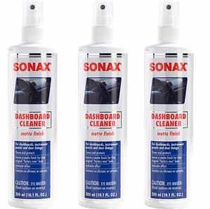 Lot of 3 - sonax dashboard cleaner 10 oz.- matte finish - car auto protect clean