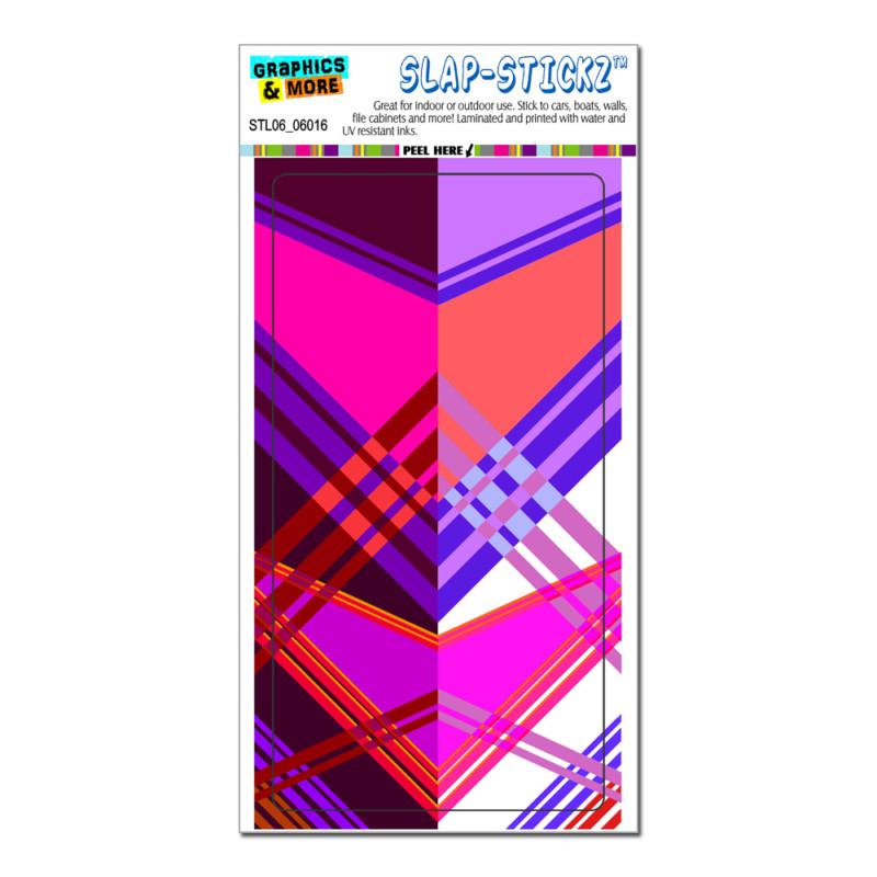 Geometric magenta purple - slap-stickz™ car window locker bumper sticker