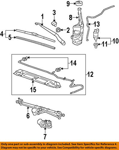 Chevrolet gm oem 92231677 wiper blade/windshield wiper blade