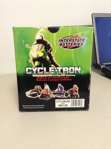 Interstate 12v motorcycle battery yt12b-bs kawasaki zx10 and many others 