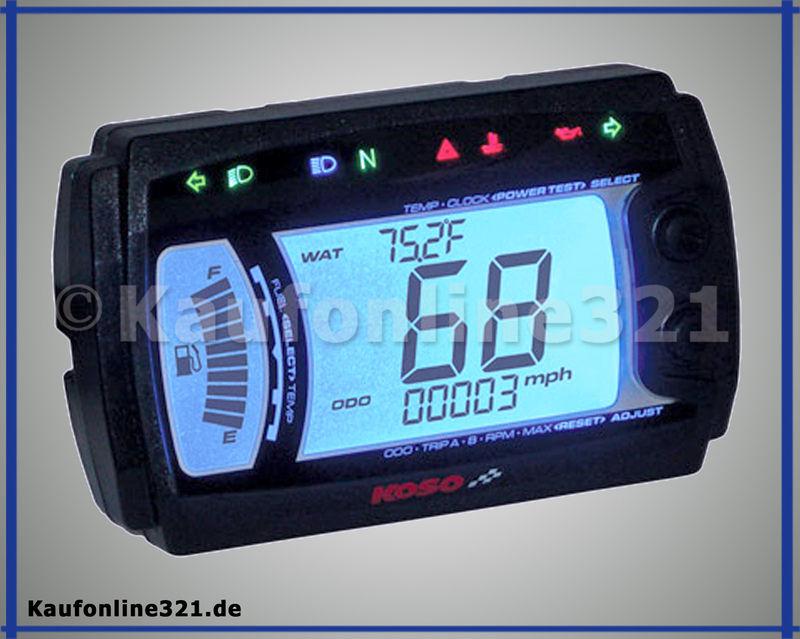 Speedometer tachometer koso xr-srn universal cockpit new motorcycle scooter quad