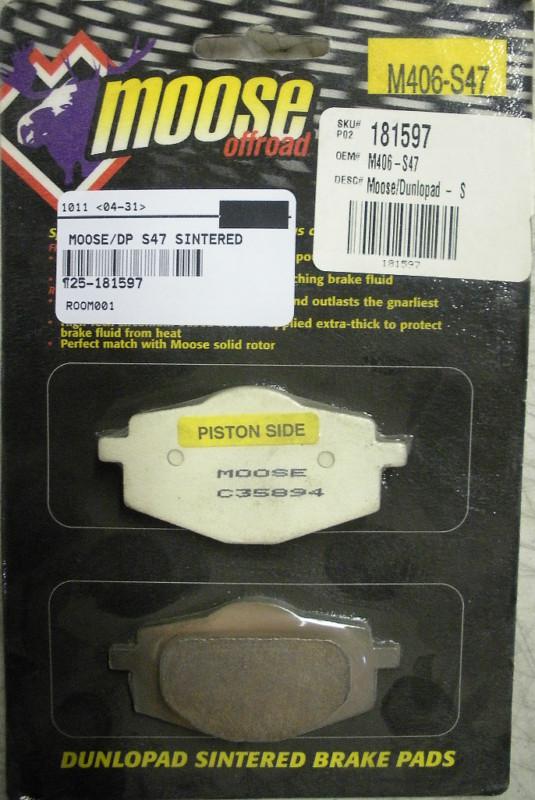 Moose dp brakes brake pads m406-s47 atv yamaha