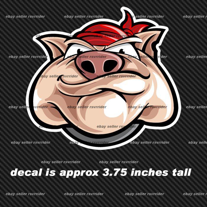 Hog sticker decal for chopper bagger and bobber bikes