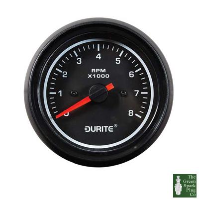 Durite - tachometer marine led illuminated 0-8000rpm 85mm 12/24 volt bx1 - 0-525