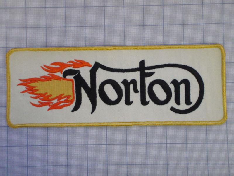 Vintage norton  patch 70s-80s biker motorcycle motocross birtbike xlarge