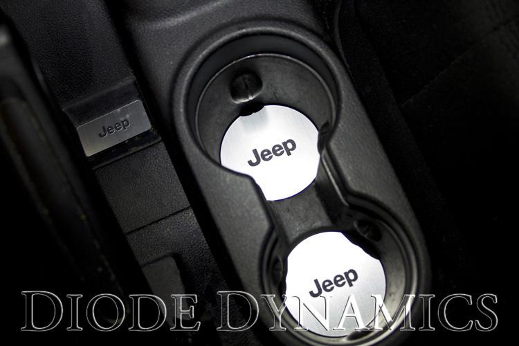 2010-2013 jeep wrangler- front cupholder accent plates - colors!