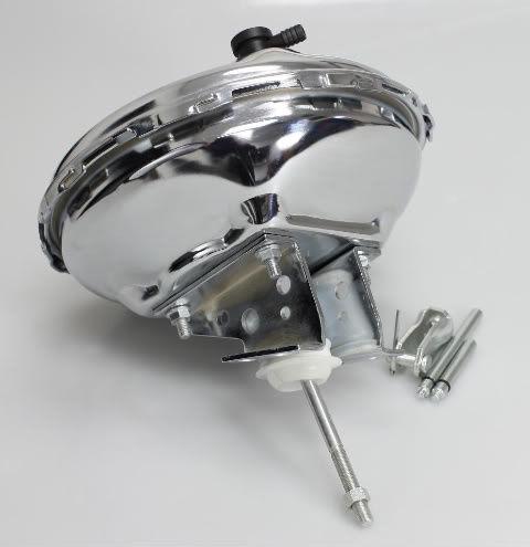 Chrome 11" brake booster gm style universal 67-72 chevelle mount