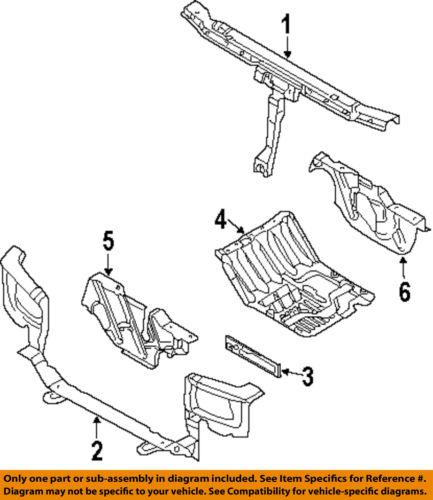 Hyundai oem 6412026200 radiator support-upper tie bar