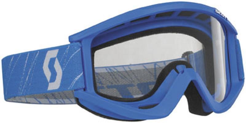 New scott recoil xi w/ clear standard lens adult goggles, blue, one size